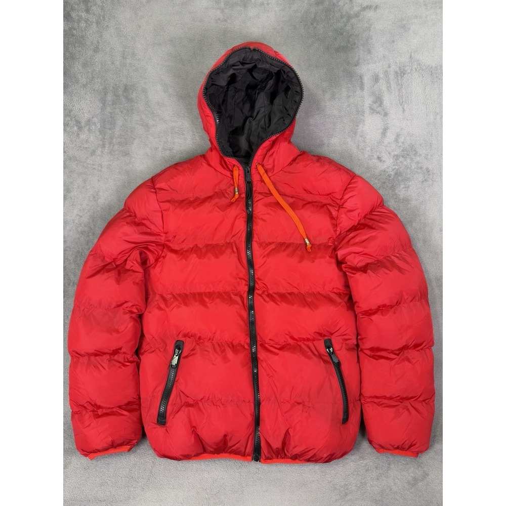 Robert Phillipe Puffer Jacket Womens 2XL Red Quilted Outdoor Winter Coat Hooded